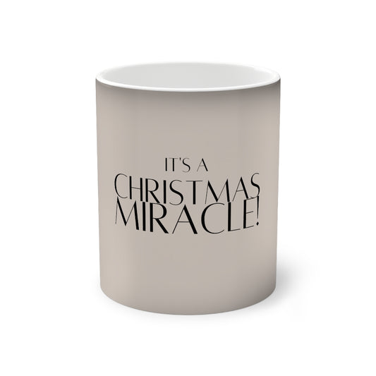 "It's a Christmas Miracle" Color-Changing Mug, 11oz