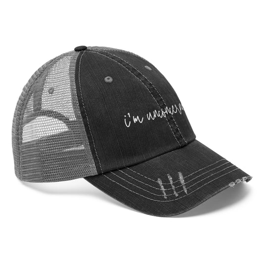 ON SALE: I'm Unconcerned Script Font Unisex Trucker Hat