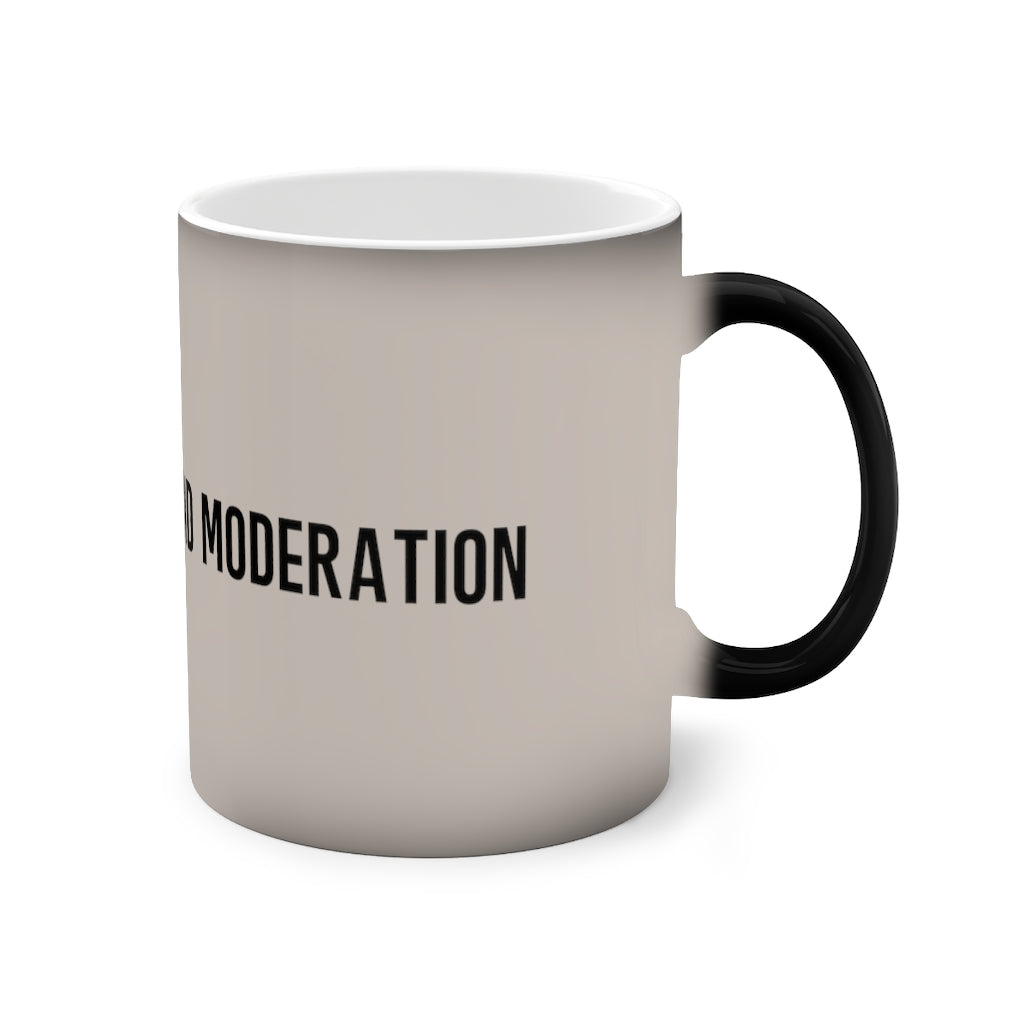 "I Don't Understand Moderation" Color-Changing Mug, 11oz